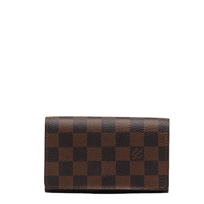 Louis Vuitton Double Fold Wallet N61736 Brown PVC Leather  Louis Vuitton