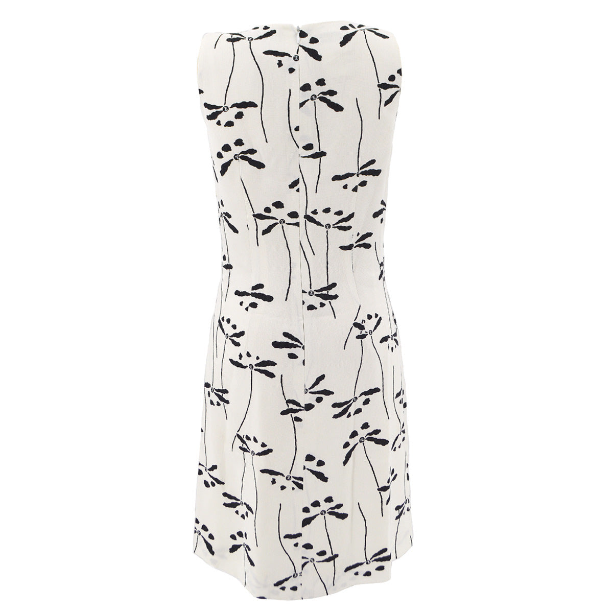 Luxury Chanel 1998 spring floral-print sleeveless dress #36