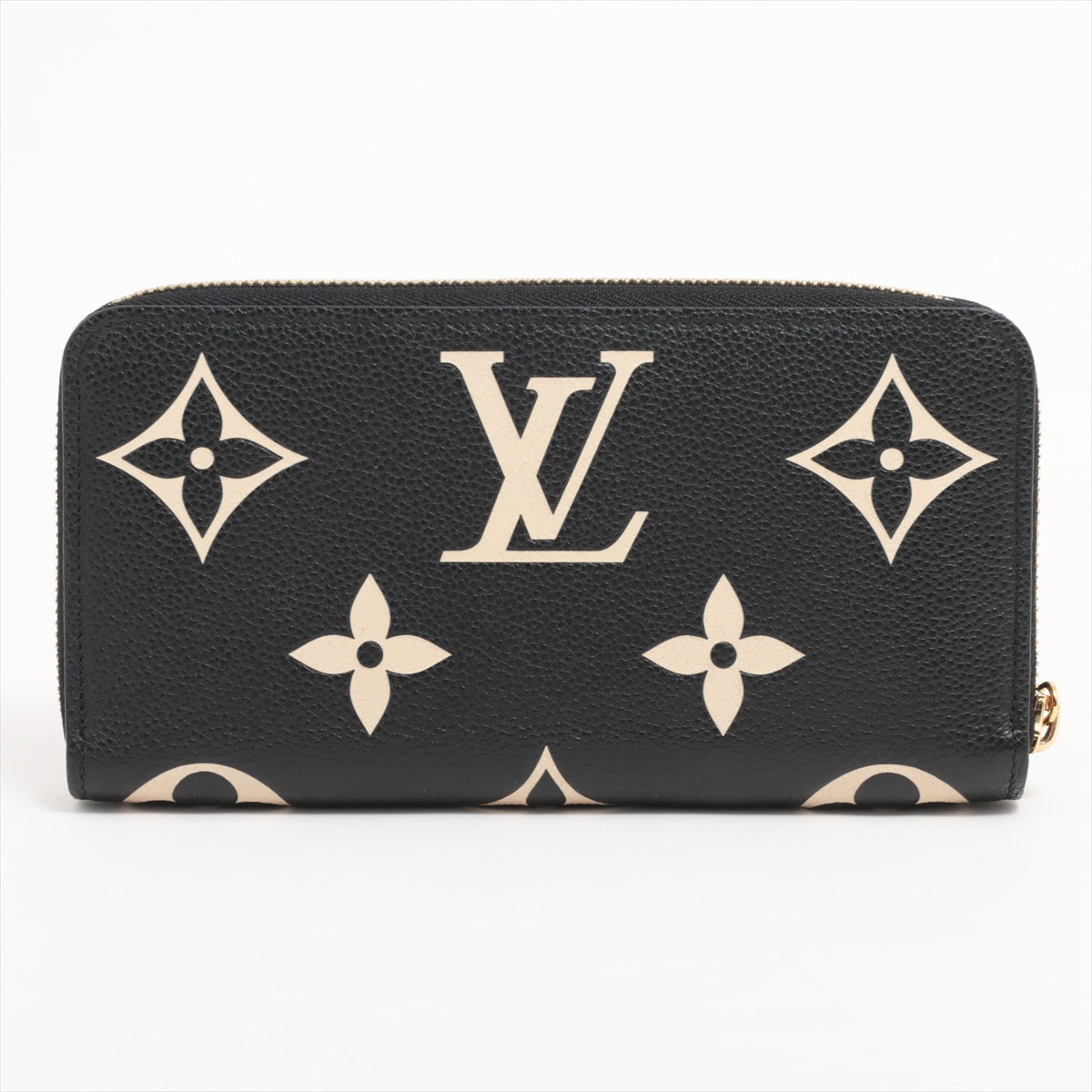 Louis Vuitton Bi-Color Monogram Implant Zippyr Wallet M80481 Noneir Round Zipper Wallet