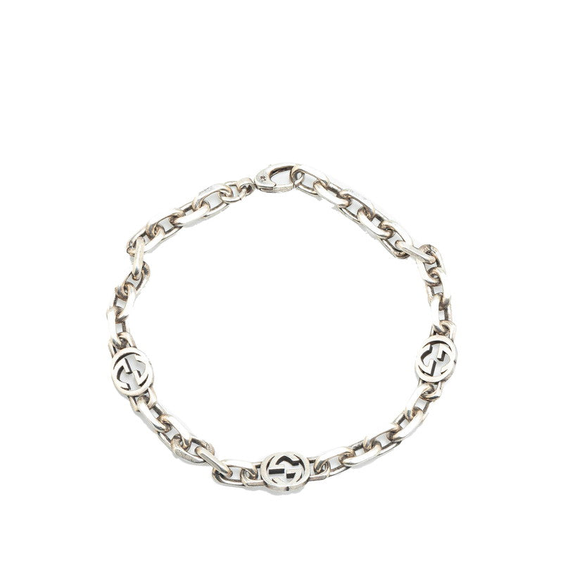 Gucci Interlocking G Silver Chain Bracelet