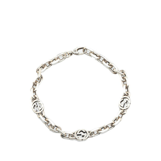 Gucci Interlocking G Silver Chain Bracelet