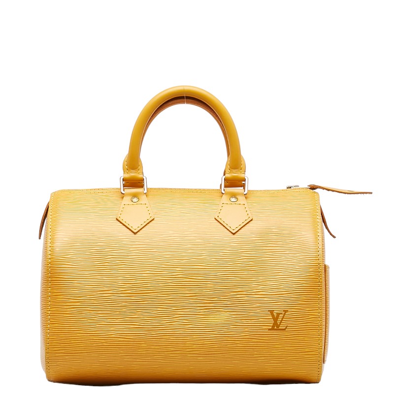 Louis Vuitton Epi Speedy 25 Handbag M43019 Tasili Yellow Leather  Louis Vuitton
