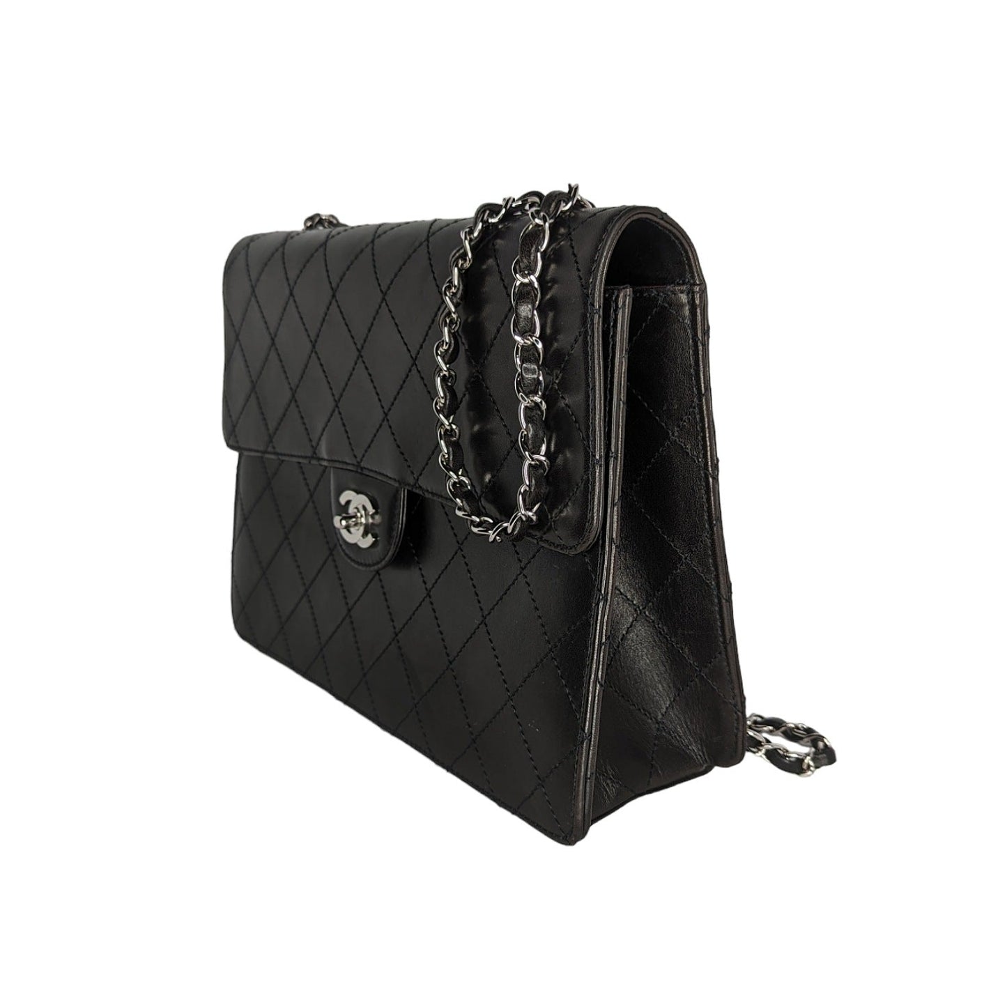 Luxury Chanel bag Vintage Square Classic Single Flap Bag Lambskin