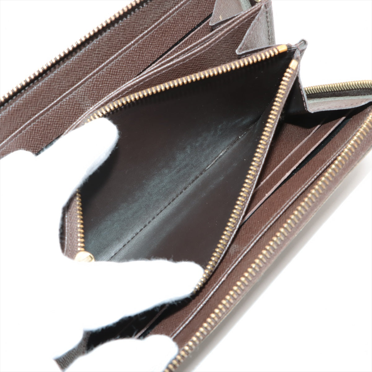 Louis Vuitton Damier Zippy Wallet N41661 Brown Round