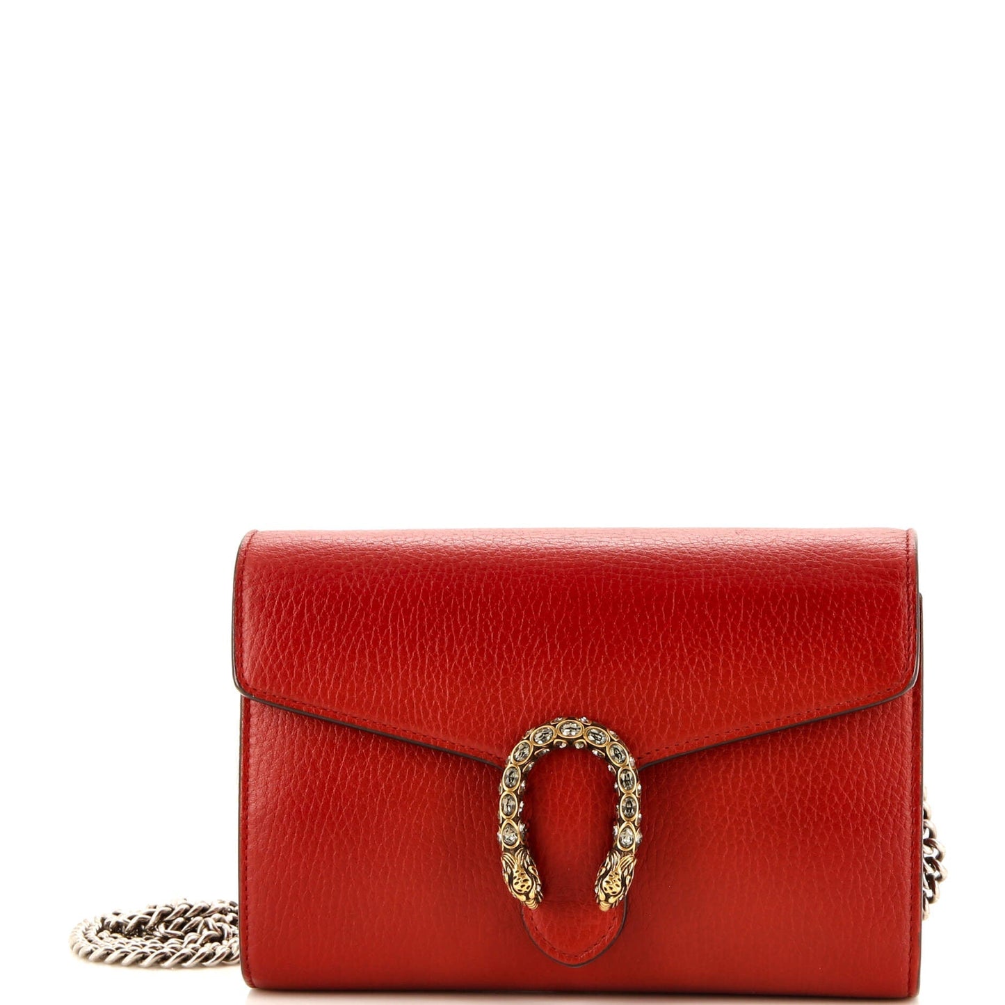 Luxury Gucci Trending 2025 Dionysus Chain Wallet Leather with Embellished Detail Small