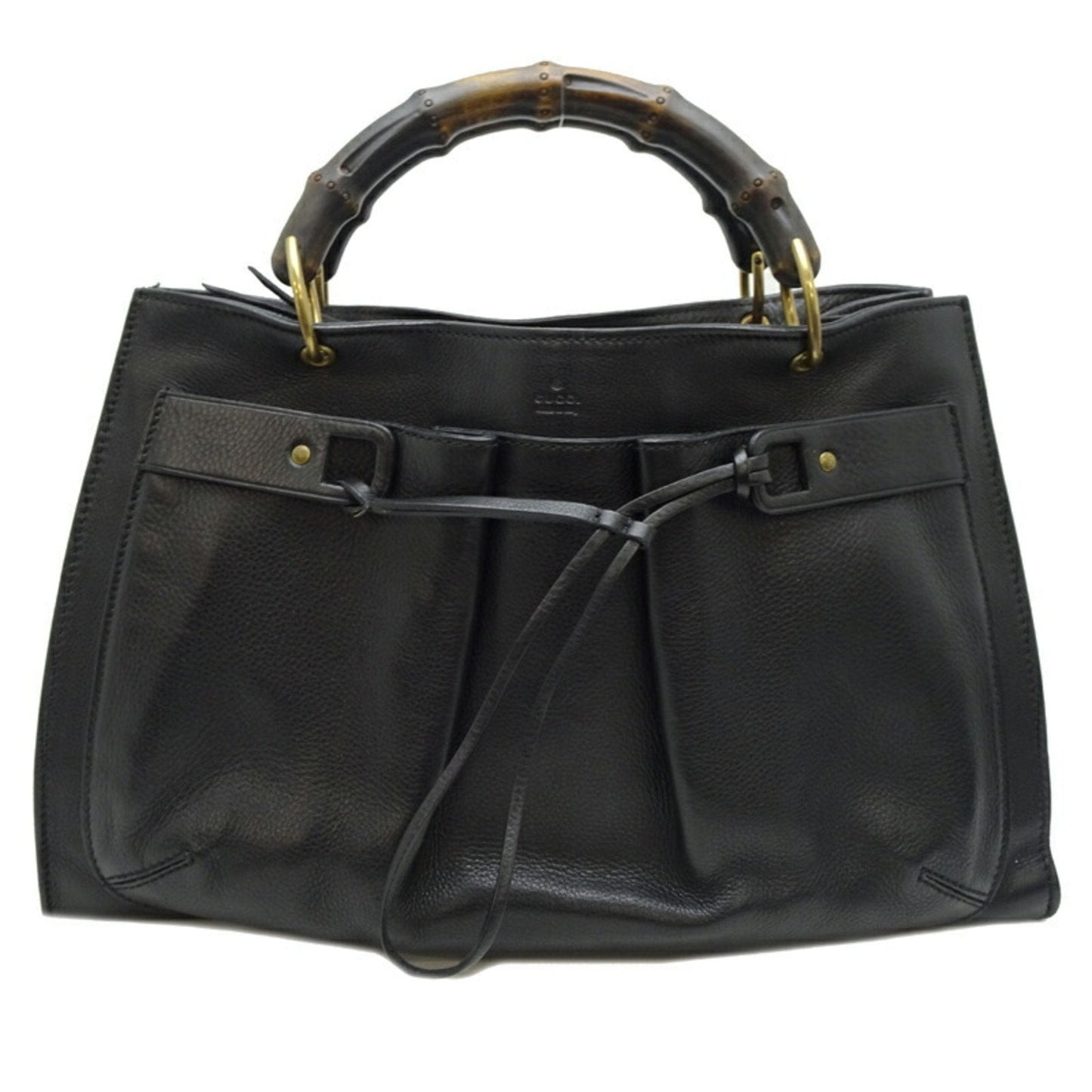 Gucci  Bamboo Leather Handbag Tote Bag