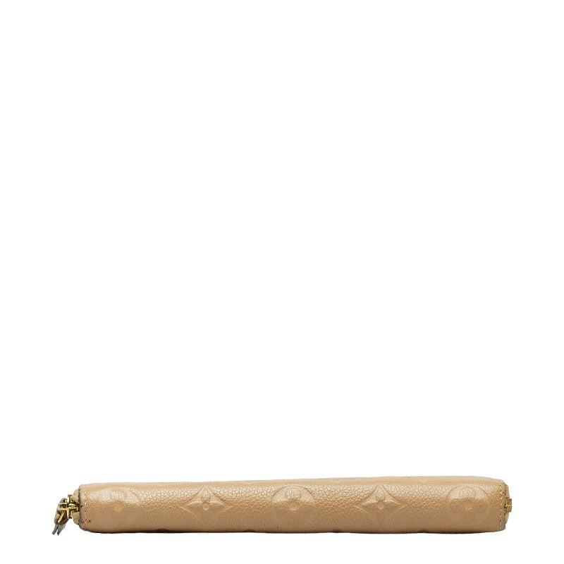 Louis Vuitton Monogram Amplant Portefolio Clemence Long Wallet M60173 Dune Beige Leather  Louis Vuitton