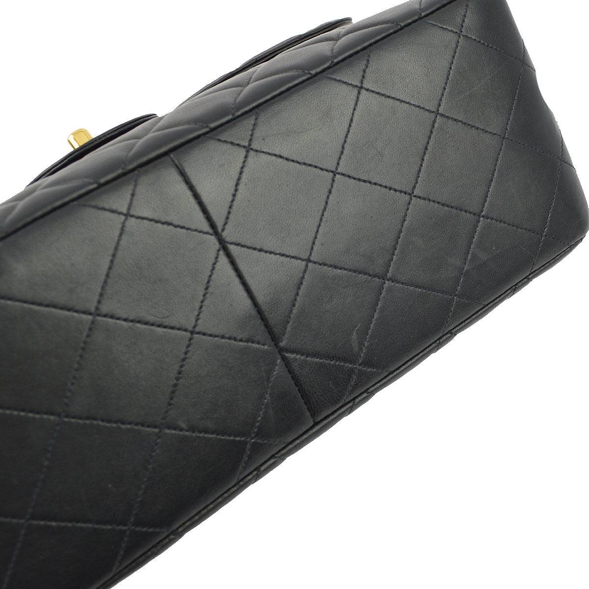 Chanel Black Lambskin jumbo Double Sided Classic Flap Bag