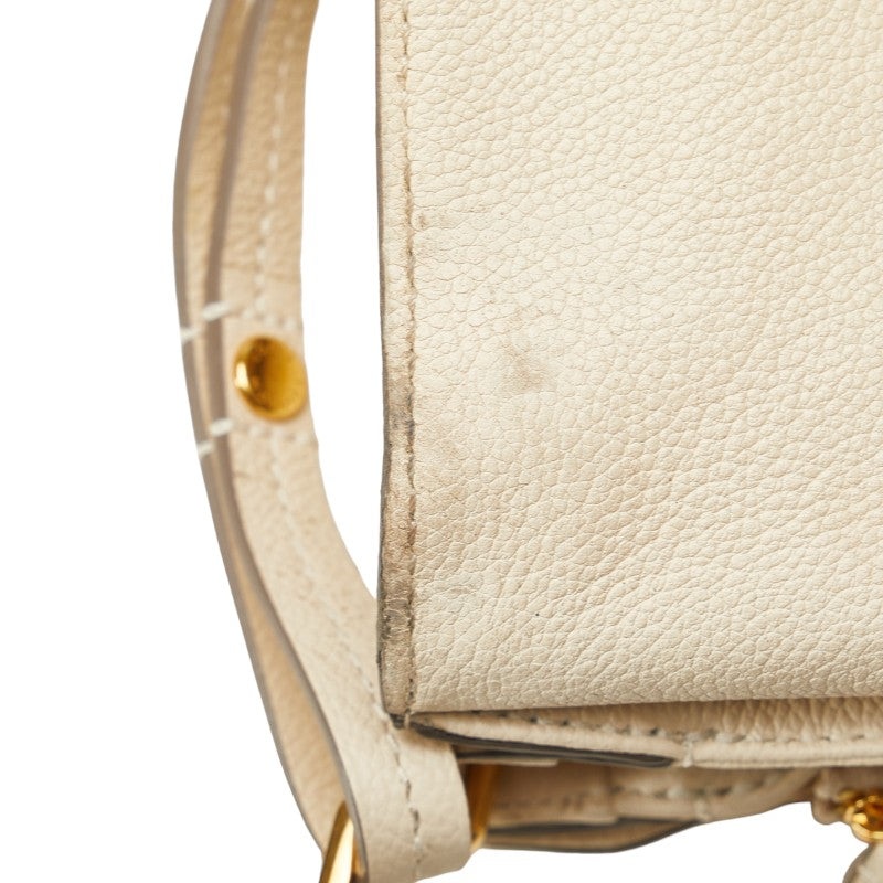 Louis Vuitton M40807 White Leather  Louis Vuitton M40807 White Leather Ladies Louis Vuitton