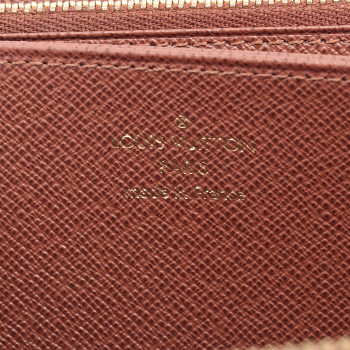 Louis Vuitton Monogram  Wallet M42616 Brown Round Zip Wallet