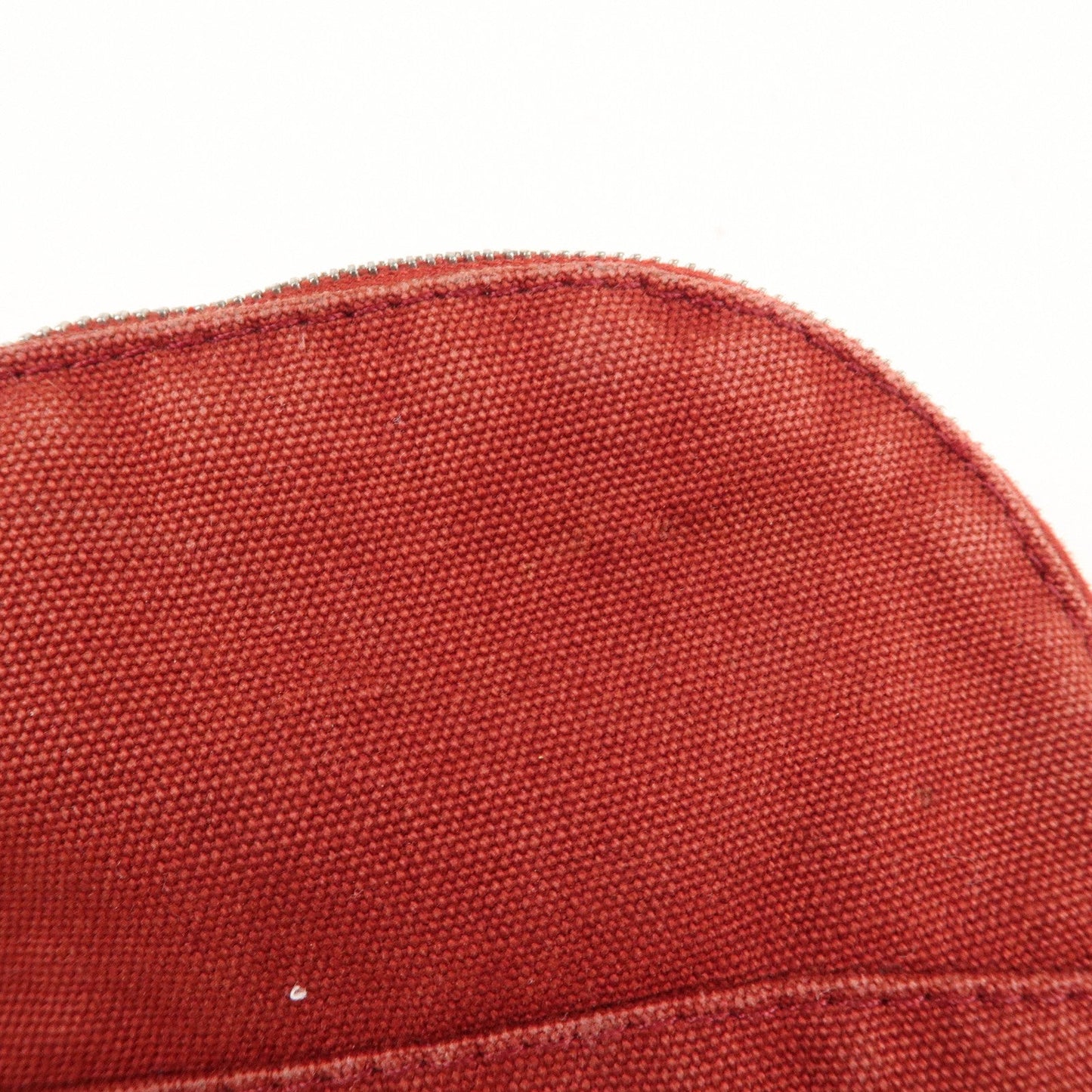 Luxury Hermes Set of 2 Bolide Pouch MM & Mini Canvas Leather Ivory Red