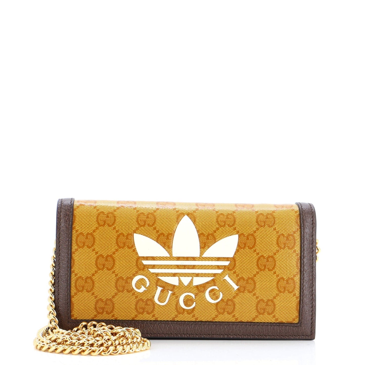 Luxury Gucci Trending 2025 x adidas Wallet on Chain GG Coated Canvas