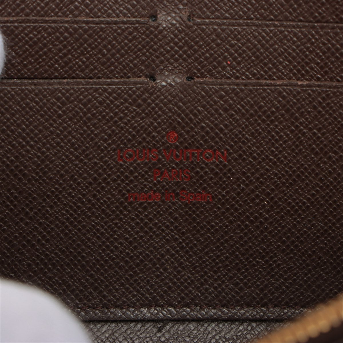Louis Vuitton Damier Zippy Wallet N60015 Brown Round Zippe Wallet