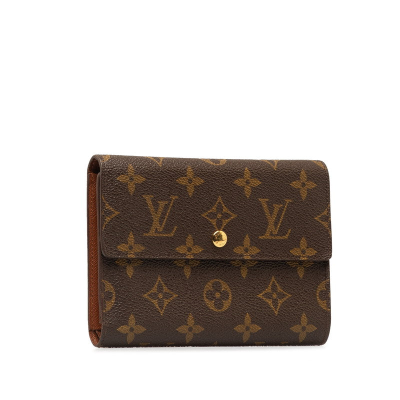 Louis Vuitton Monogram Porte Trezor Etui Papier Long Wallet M61202 Brown PVC Leather  Louis Vuitton  Trezor