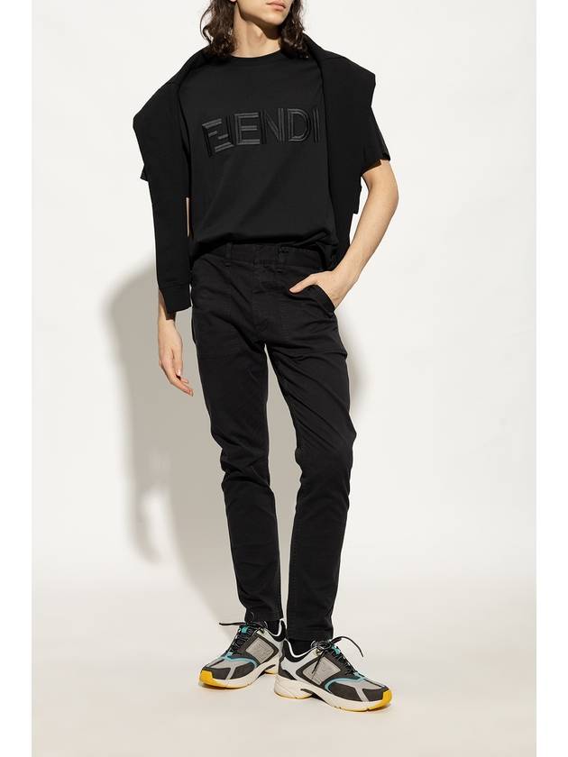 Luxury Fendi Faster Low Top Sneakers