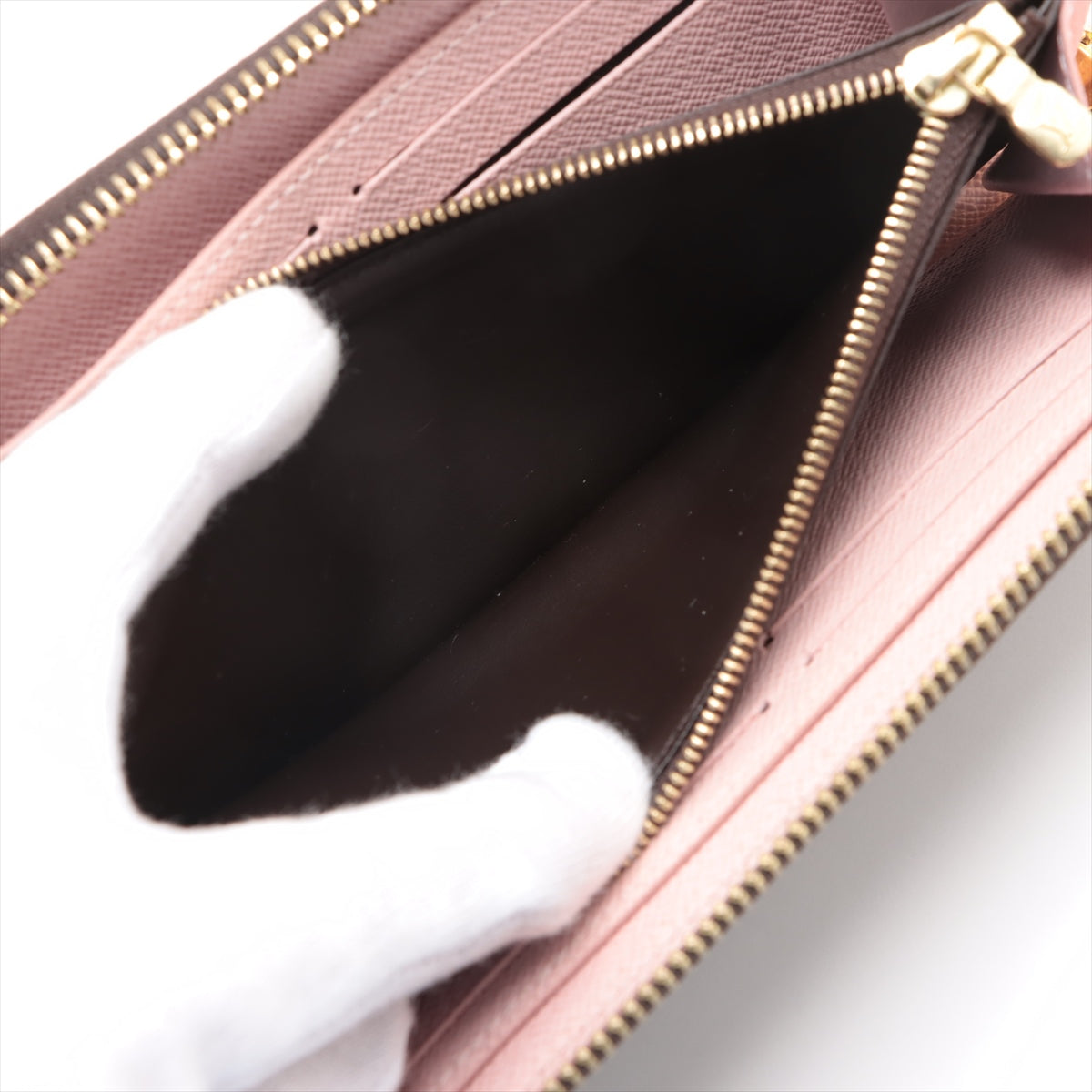 Louis Vuitton Monogram Portfolio Clemence M61298 Rose Valerie Round  Wallet