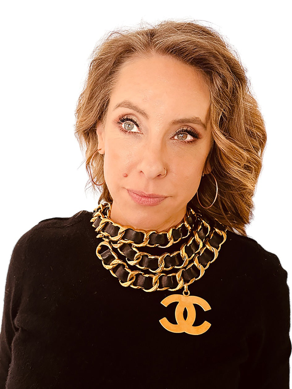 Luxury Chanel Victoire de CASTELLANE Collection 28 CC Charm Chain Belt Necklace