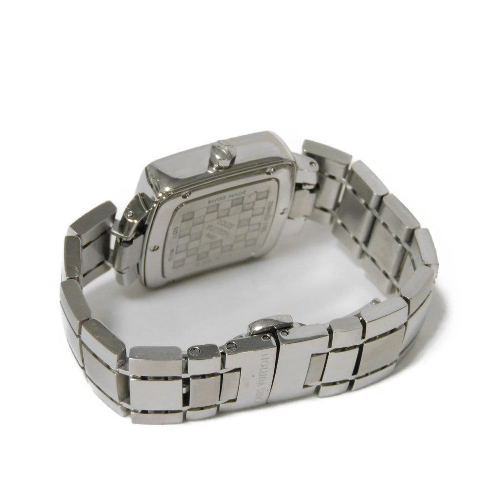 LOUIS VUITTON Watches Quartz Q2211 Stainless Steel Silver tambour speedy blue dial