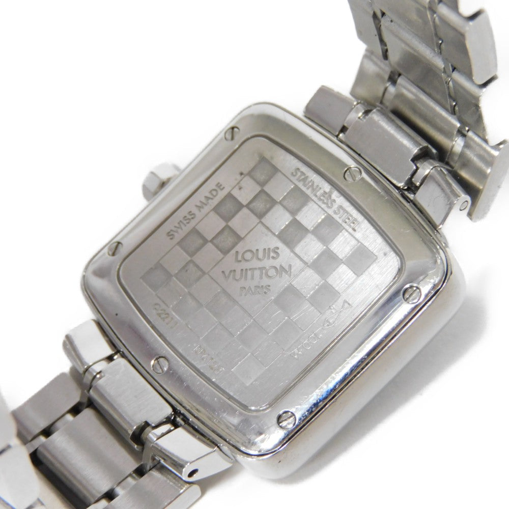LOUIS VUITTON Watches Quartz Q2211 Stainless Steel Silver tambour speedy blue dial