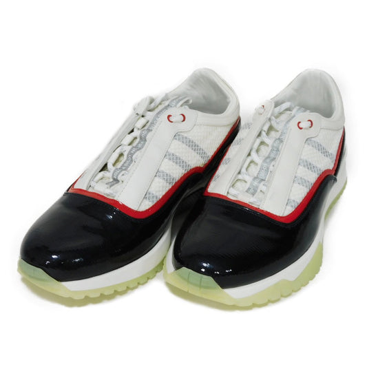 LOUIS VUITTON sneakers Patent leather Bron x Noir logo America's Cup mens 5