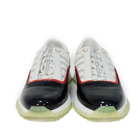 LOUIS VUITTON sneakers Patent leather Bron x Noir logo America's Cup mens 5