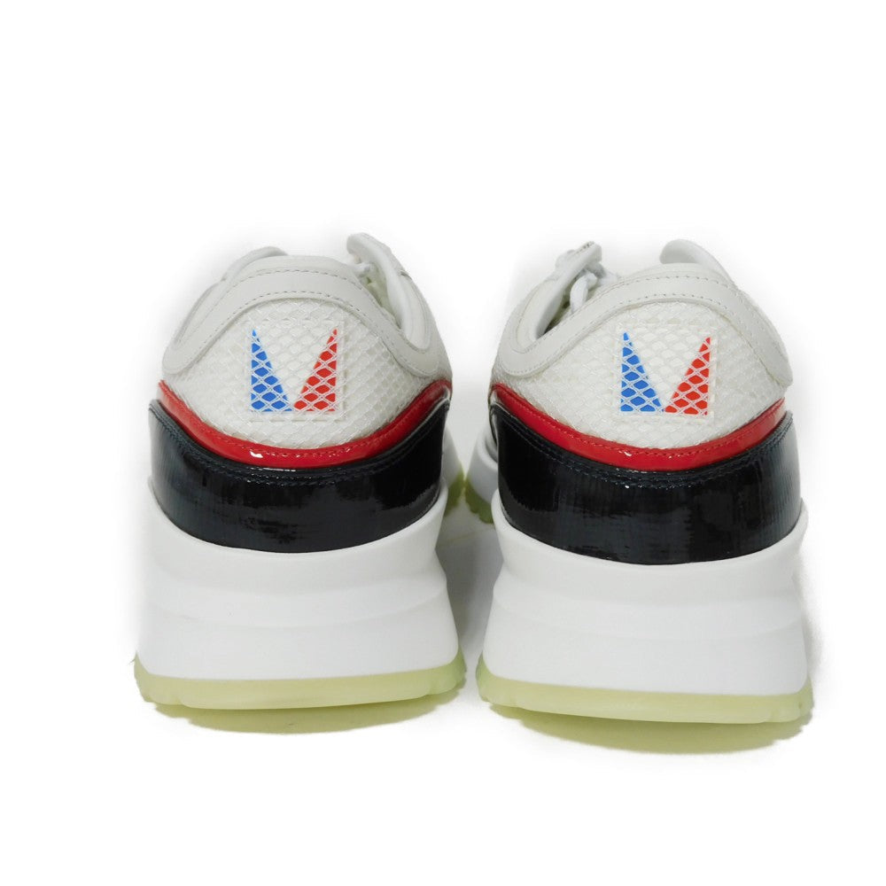 LOUIS VUITTON sneakers Patent leather Bron x Noir logo America's Cup mens 5