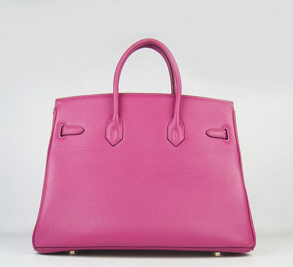 Luxury Hermes Birkin 35cm Togo Leather Handbags Peach Golden