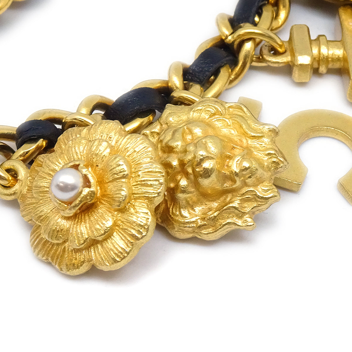 Luxury Chanel 1995 Icon Charm Chain Bracelet