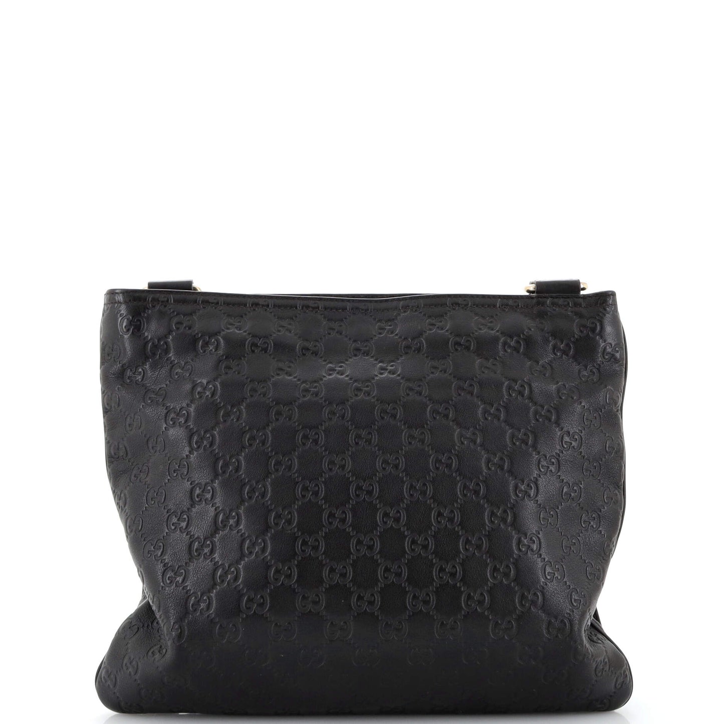 Zip Top Messenger Bag Guccissima Leather Large