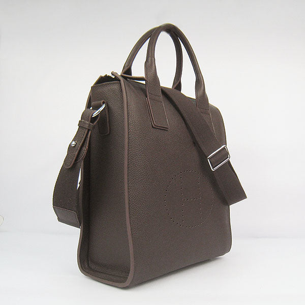 Luxury Hermes Toolbox 8076 Mens Totes Cow Leather