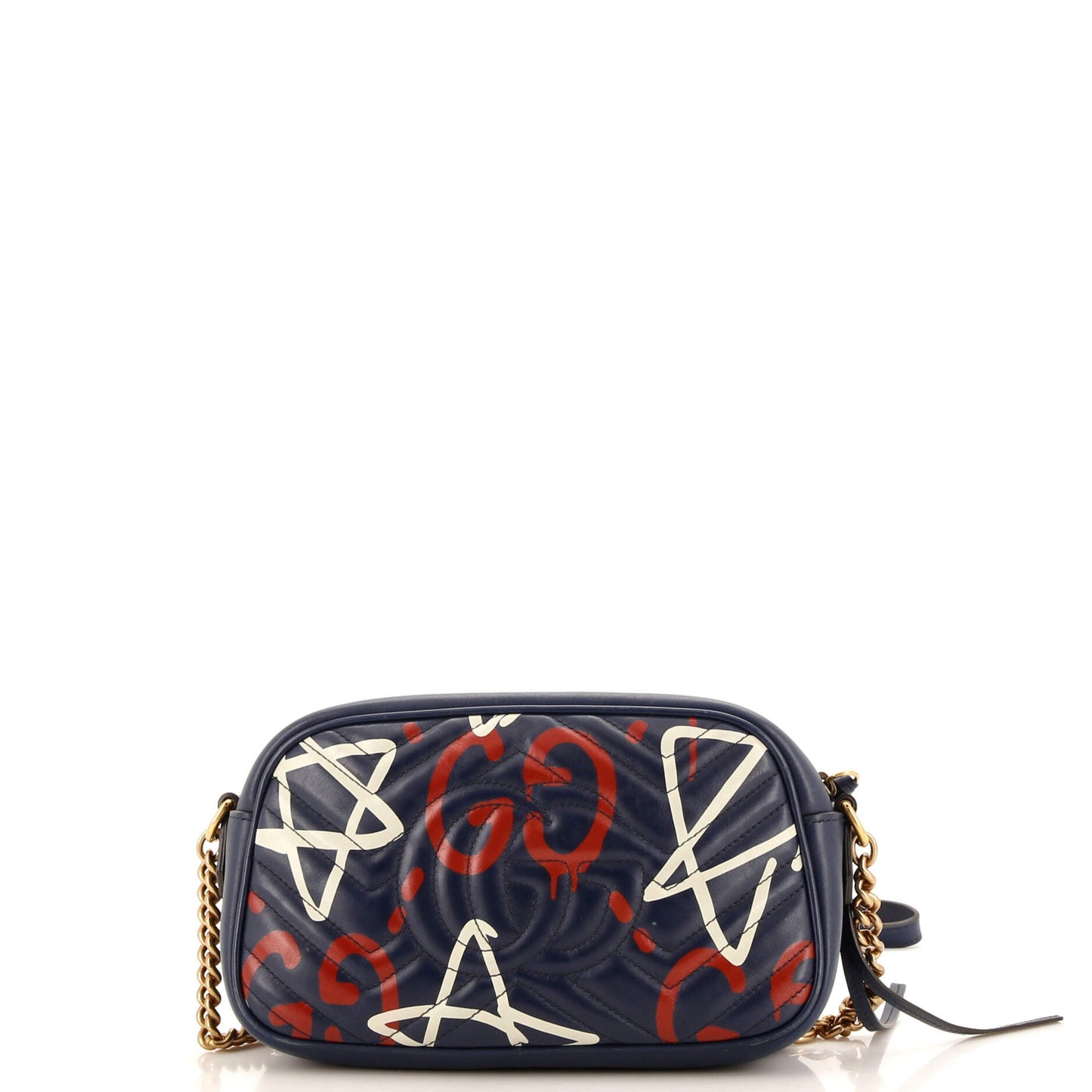 GG Marmont Shoulder Bag GucciGhost Matelasse Leather Small