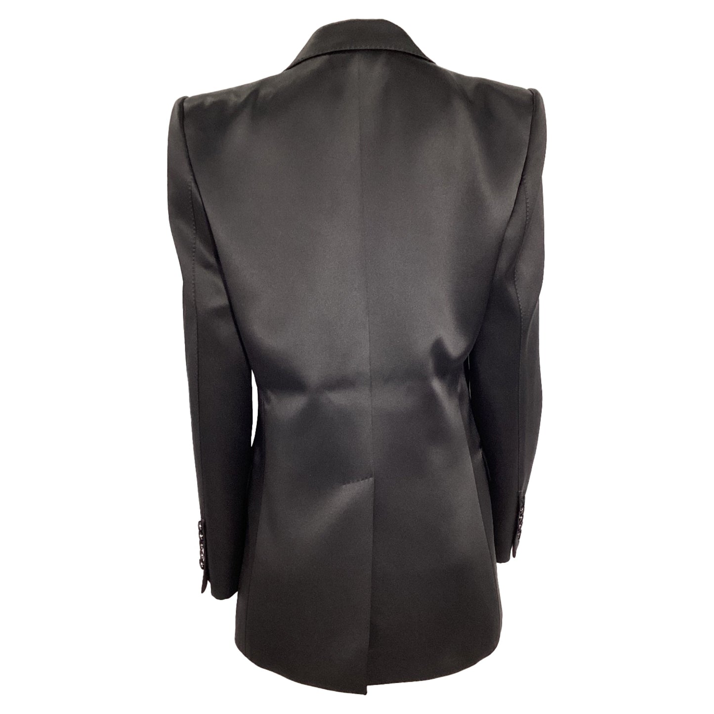 Gucci Double-Breasted Blazer in Black Acetate