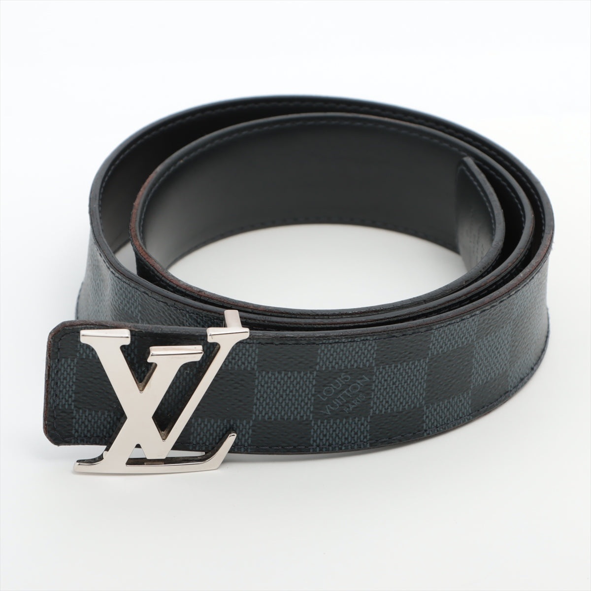 Louis Vuitton M0087 Sanctuary LV Initial 40MM AC1200 Belt 85/34 GP x PVC Black