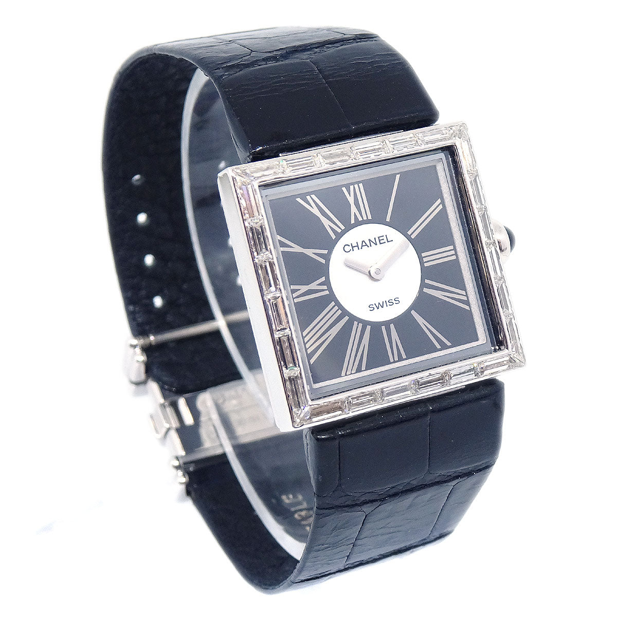 Luxury Chanel 1989 Matelasse Watch 18KWG Diamond