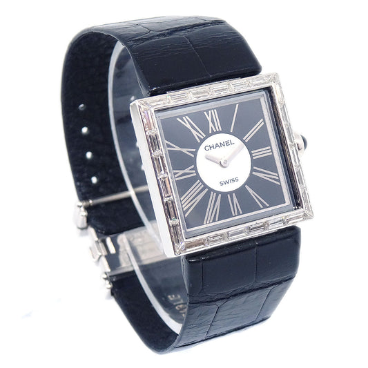 Luxury Chanel 1989 Matelasse Watch 18KWG Diamond
