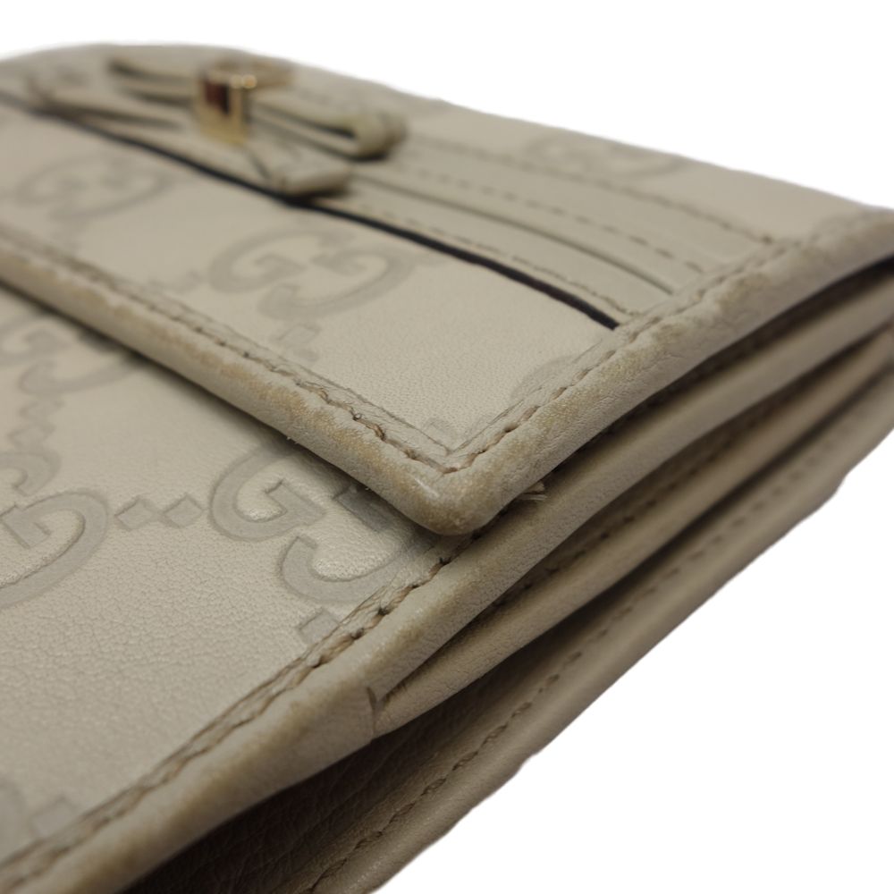 Luxury Gucci Trending 2025 Leather Bifold Wallet Ivory