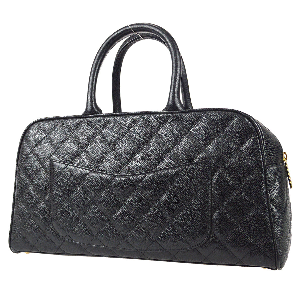 Luxury Chanel Black Caviar Bowling Bag 37