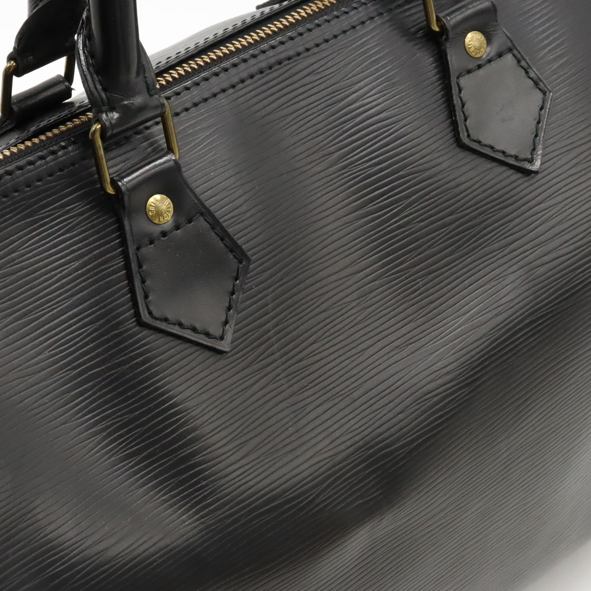 Louis Vuitton Louis Vuitton Epi Speedy 30 Bag Mini Boston Bag Black Black Black Gold  M59022