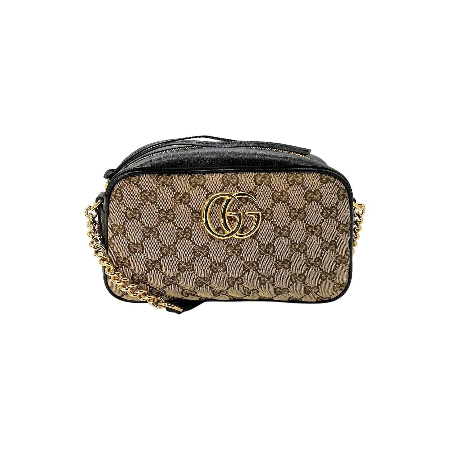 Luxury Gucci GG Canvas Small Marmont Matelasse Camera Bag