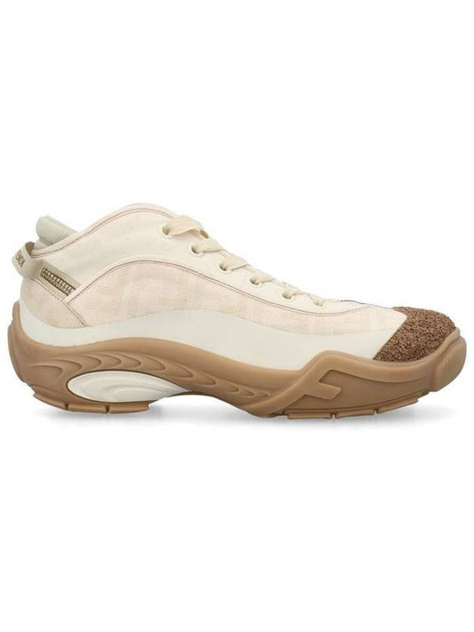 Luxury Fendi Lab Low-Top Sneakers Beige