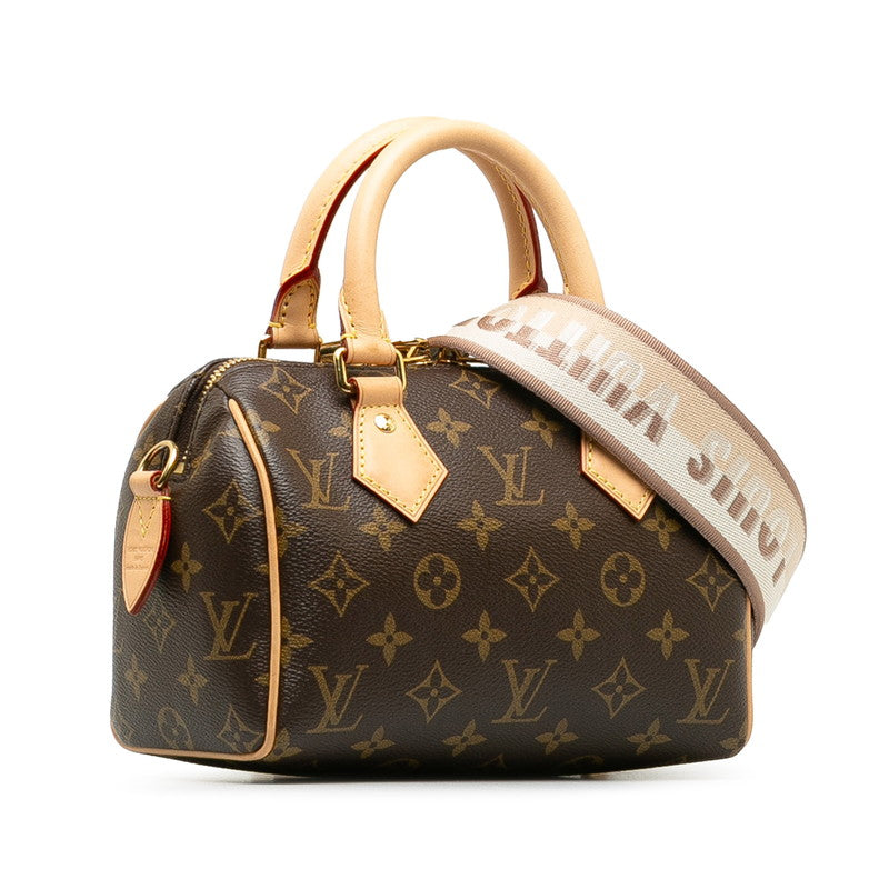 Louis Vuitton Monogram Speedy 20 Handbag 2WAY M46234 Brown PVC Leather  Louis Vuitton