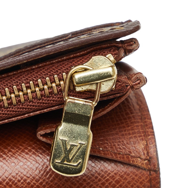 Louis Vuitton Monogram Pochette Porte Monet Credit Long Wallet M61725 Brown PVC Leather  Louis Vuitton