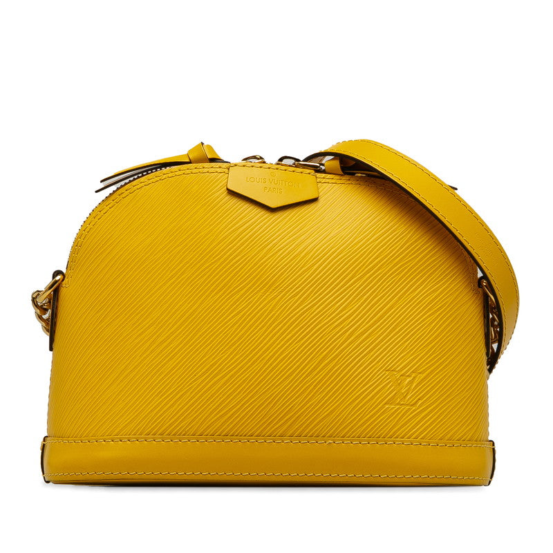 Louis Vuitton Epi Alma Mini Chain Shoulder Bag M53119 Citron Yellow Leather  Louis Vuitton