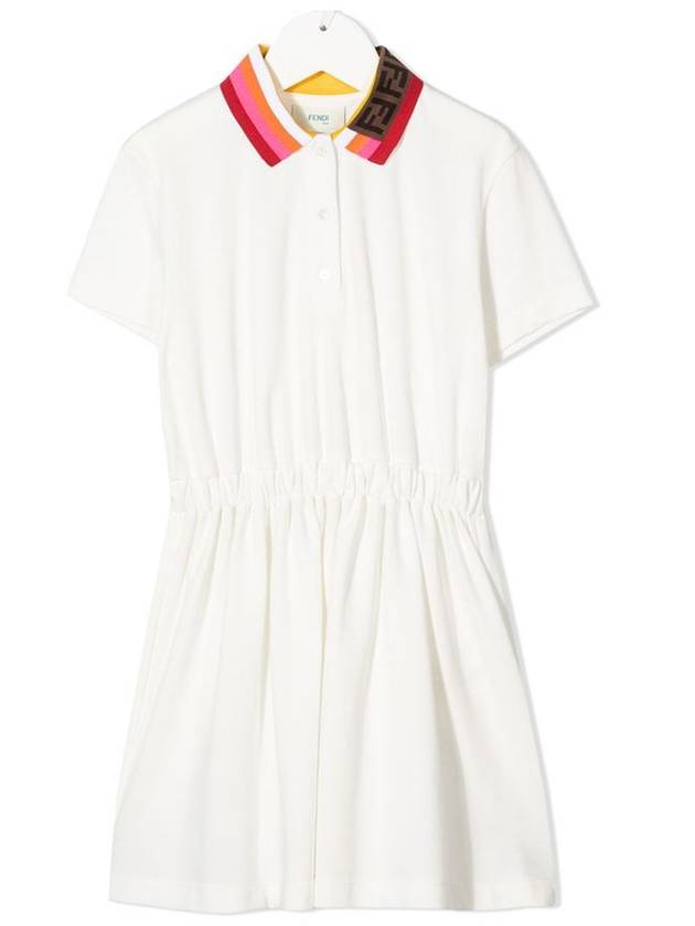 Luxury Fendi 21SS Women's Striped Collar One Piece JFB428 AVP F0TU9 Women