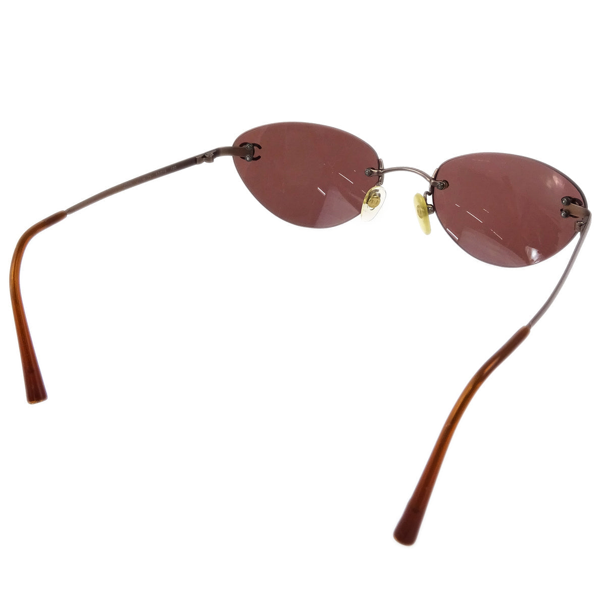 Chanel Sunglasses Eyewear Brown Small New