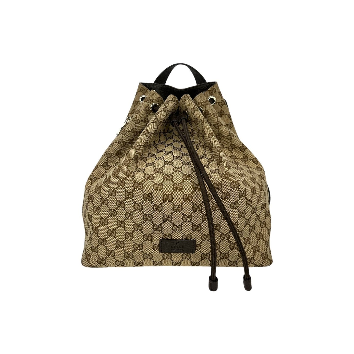 Luxury Gucci GG Supreme Drawstring Backpack