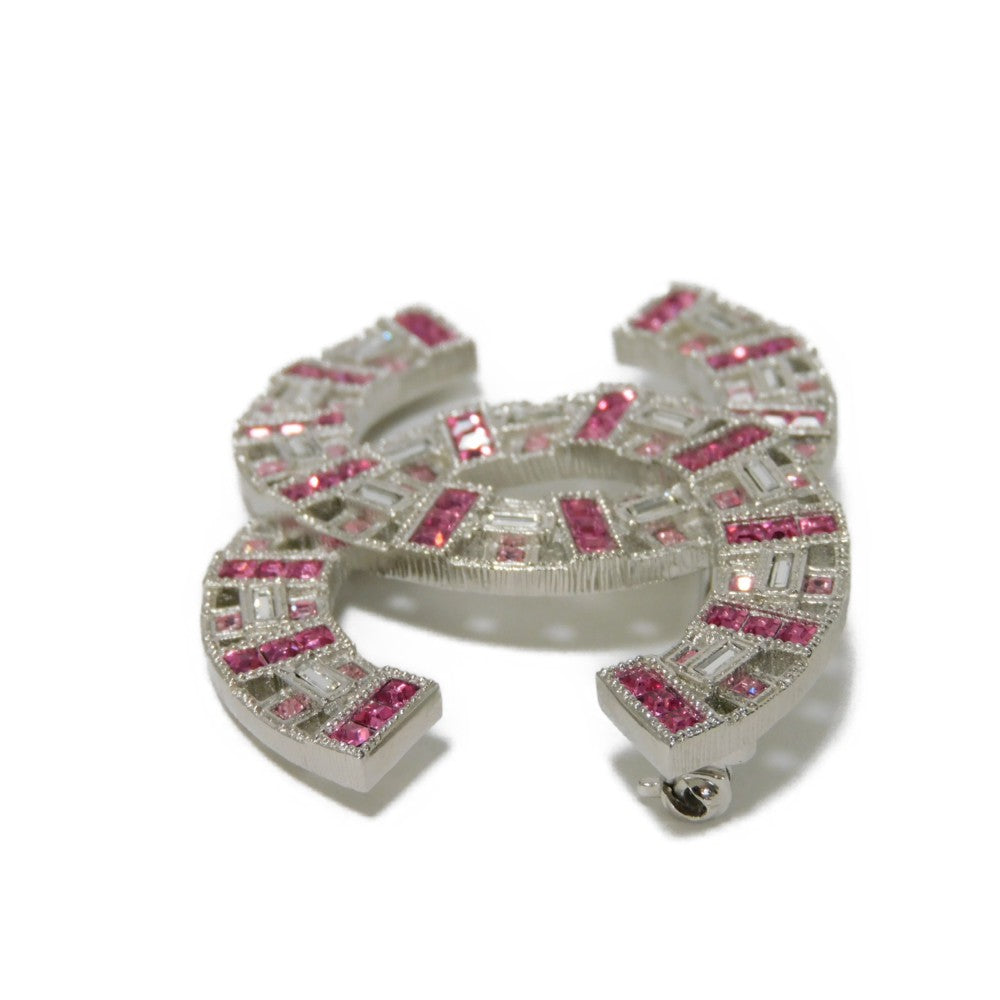 Chanel Crystal Coco Mark Brooch