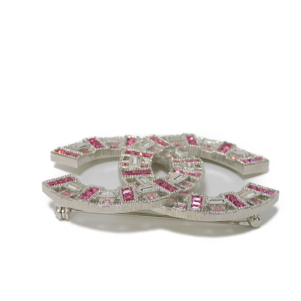 Chanel Crystal Coco Mark Brooch