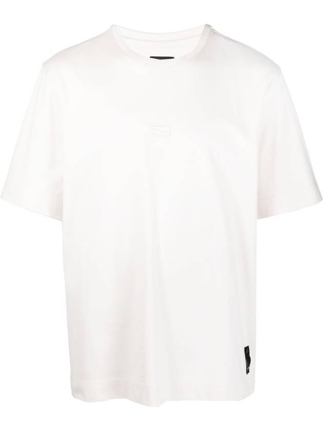 Luxury Fendi Logo Cotton Short Sleeve T-Shirt White