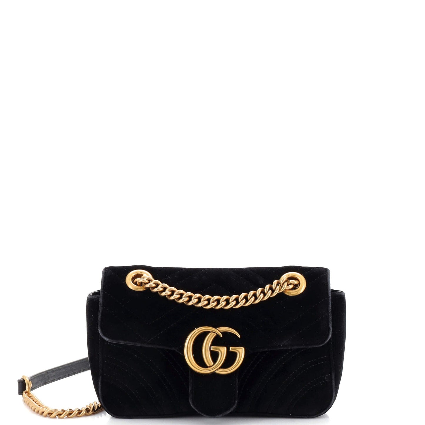 Luxury Gucci Trending 2025 GG Marmont Flap Bag Matelasse Velvet Mini